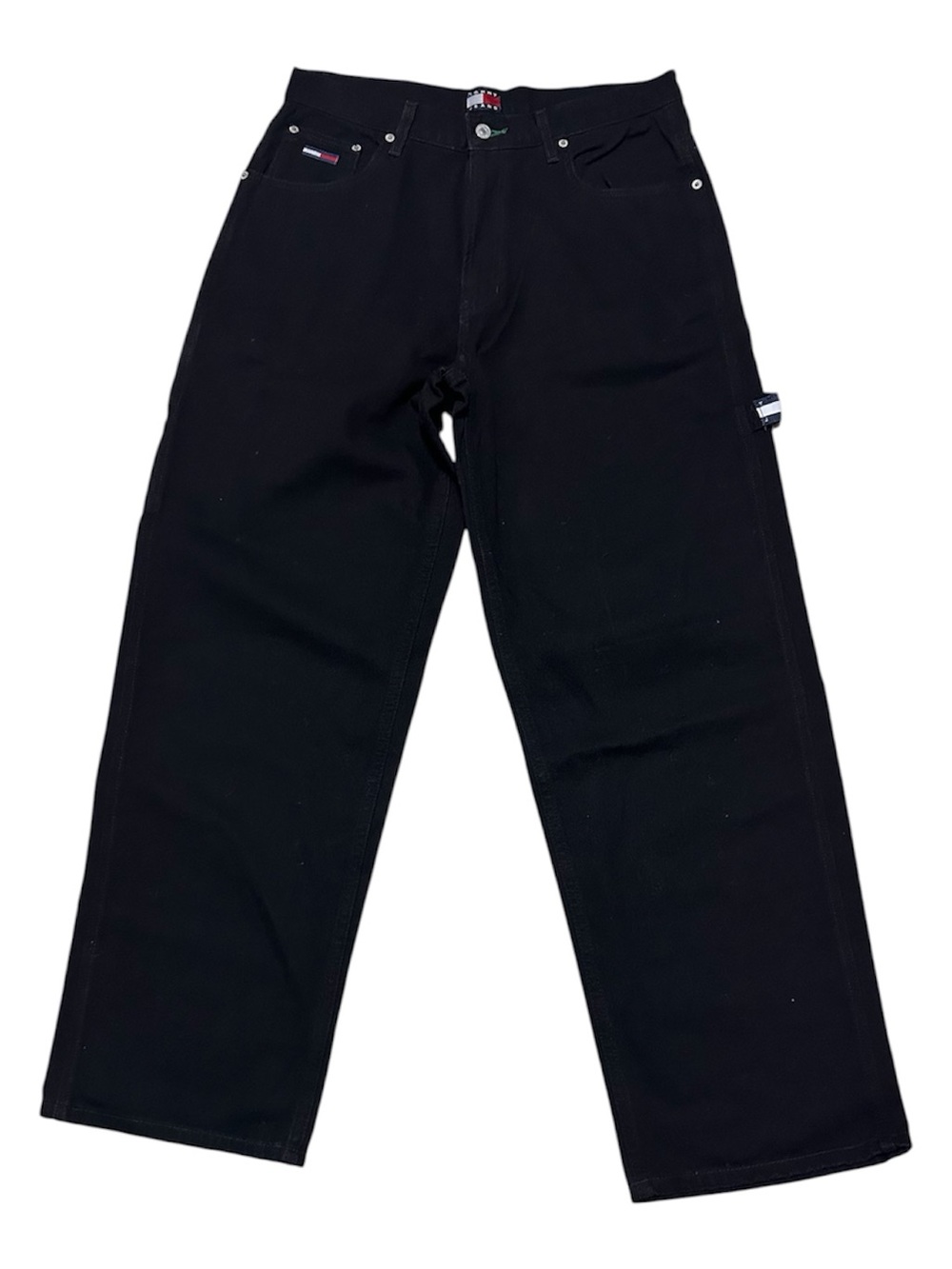 Tommy Hilfiger Men’s Black Relaxed Carpenter Jeans